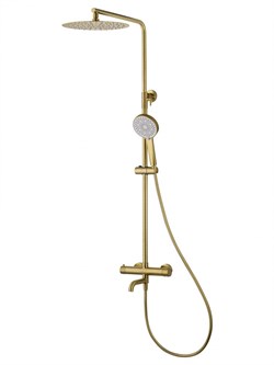 WONZON & WOGHAND Душевая система с термостатом STICK, Брашированное золото (WW-88739903-BG) WW-88739903-BG