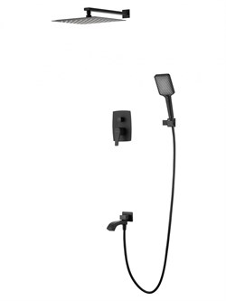 WONZON & WOGHAND Душевая система встраиваемая FLEX, Черный матовый (WW-88939072-MB) WW-88939072-MB