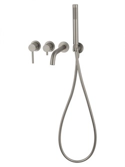 WONZON & WOGHAND Смеситель для ванны встраиваемый STICK, Брашированный никель (WW-889017-BN) WW-889017-BN
