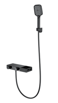WONZON & WOGHAND Смеситель для ванны с душем Shelf, Черный матовый (WW-B2551-MB) WW-B2551-MB