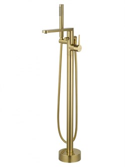 WONZON & WOGHAND Смеситель для ванны напольного монтажа STICK, Брашированное золото (WW-88649901-BG) WW-88649901-BG
