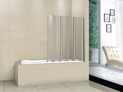 CEZARES PRATICO-V-5 Душевые шторки для ванн складные, стекло 5 мм, устанавливается на левую или правую стороны - фото 42449