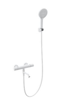 WONZON & WOGHAND Смеситель для ванны с душем и термостатом INN 1, Белый матовый (WW-B3013-A1-MW) WW-B3013-A1-MW
