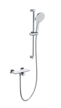 WONZON & WOGHAND Смеситель для душа с гарнитуром ClickPlate, Хром (WW-B2052-A-CR) WW-B2052-A-CR