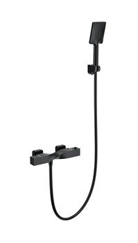 WONZON & WOGHAND Смеситель для душа с термостатом Twist, Черный матовый (WW-B2025-A-MB) WW-B2025-A-MB