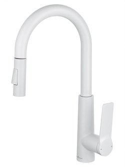 WONZON & WOGHAND Смеситель для кухни с выдвижным изливом , Белый матовый (WW-A20782-MW) WW-A20782-MW