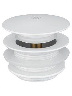 WONZON & WOGHAND Донный клапан для ванны 1 1/2 , Белый матовый (WW-SS105-MW) WW-SS105-MW