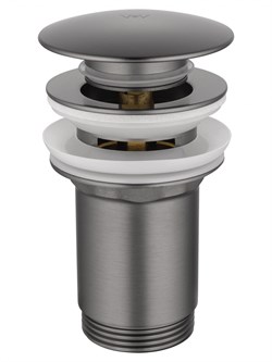 WONZON & WOGHAND Донный клапан для раковины с переливом 1 1/4 , Темный графит (WW-88SS09-BGM) WW-88SS09-BGM