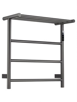 WONZON & WOGHAND Полотенцесушитель электрический с полкой BONN, Темный графит (WW-AL402-GM) WW-AL402-GM