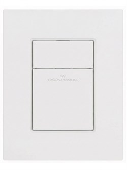 WONZON & WOGHAND Кнопка смыва для инсталляции пневматическая , Белый матовый (WW-IB256-MW) WW-IB256-MW