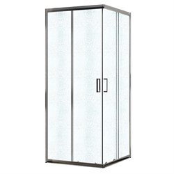 AZARIO Душевое ограждение Париж 1200х800х1950 стекло "Шиншилла" 5 мм, профиль хром (AZ-R06-12080-CH-CHC) AZ-R06-12080-CH-CHC
