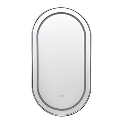 AZARIO Зеркало с подсветкой в ванную Джоли 500х900х30 АZ-LED012825 цвет хром глянцевый АZ-LED012825