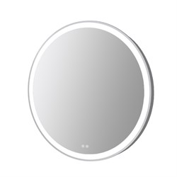AZARIO Зеркало с подсветкой в ванную Юлия 800х800х30 АZ-LED013225 цвет серый матовый АZ-LED013225