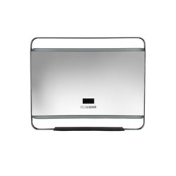 AZARIO Зеркало с подсветкой в ванную Дарья 1000х800х120 АZ-LED013725 цвет серый матовый АZ-LED013725