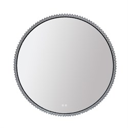 AZARIO Зеркало с подсветкой в ванную Лайвли 800х800х55 АZ-LED011925 цвет черный матовый АZ-LED011925