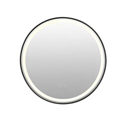 AZARIO Зеркало с подсветкой в ванную Брэд 600х600х30 АZ-LED012225 цвет черный матовый АZ-LED012225