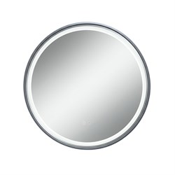 AZARIO Зеркало с подсветкой в ванную Брэд 600х600х30 АZ-LED012325 цвет серый матовый АZ-LED012325