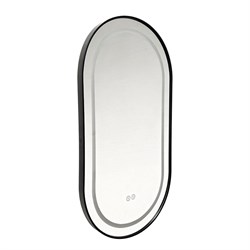AZARIO Зеркало с подсветкой в ванную Джоли 500х900х30 АZ-LED012525 цвет черный матовый АZ-LED012525