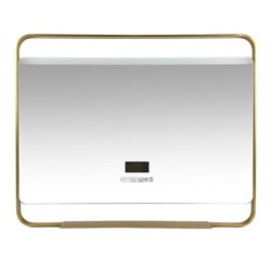 AZARIO Зеркало с подсветкой в ванную Дарья 1000х800х50 АZ-LED013825 цвет золотой матовый АZ-LED013825