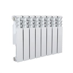 AZARIO Радиатор биметаллический BM350/80 8 секций, белый (BM350/80/8) BM350/80/8