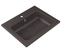 STYLE LINE Умывальник СОУЛ 600*480 кварц, серый шелк СС-00002644