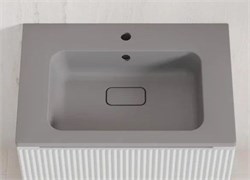 STYLE LINE Умывальник LINE 700*480 кварц, серый шелк СС-00002501