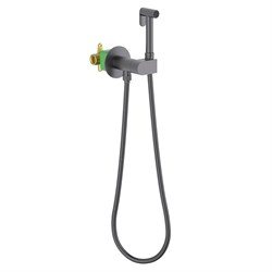 TIMO Смеситель встроенный с гигиеническим душем Caisa черное золото (9137/18SM) 9137/18SM