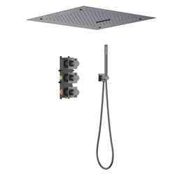 TIMO Душевая система встроенная с термостатом Caisa черное золото (SX-9029/18SM) SX-9029/18SM