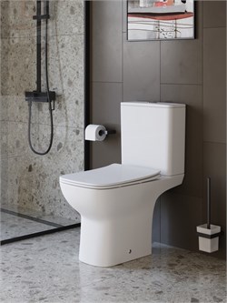 BELBAGNO Унитаз-компакт с сиденьем и смывом TORNADO ROMANO -TOR BB2803CP/T-TOR/SC BB2803CP/T-TOR/SC
