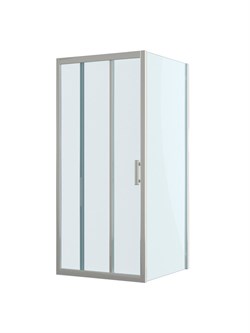 BELBAGNO Uno-195 Душевой уголок квадратный размер 100x100 см, двери раздвижные, профиль - хром / стекло - прозрачное UNO-195-AF-31-100-C-Cr