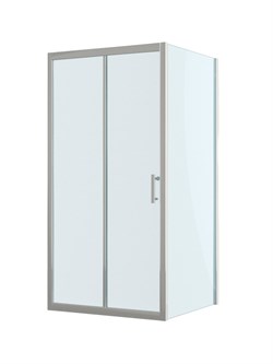 BELBAGNO Uno-195 Душевой уголок прямоугольный размер 100x90 см, двери раздвижные, профиль - хром / стекло - матовое UNO-195-AH-1-100/90-P-Cr