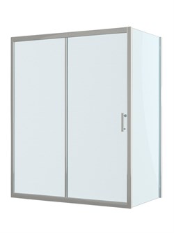 BELBAGNO Uno-195 Душевой уголок прямоугольный размер 160x100 см, двери раздвижные, профиль - хром / стекло - прозрачное UNO-195-AH-1-160/100-C-Cr