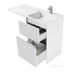 AQUATON Лондри 600  Тумба под раковину на ножках, правая AQUATON Лондри 600