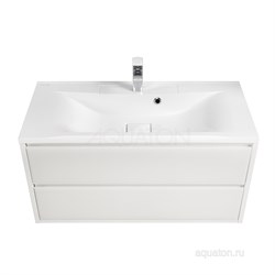 AQUATON Римини 100  Тумба под раковину подвесная AQUATON Римини 100 - фото 97858