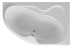 AQUATEK Вега Акриловая ванна на каркасе, слив-перелив в комплекте, с панелью. Правая ориентация