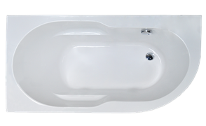 ROYAL BATH Azur 159х79 Акриловая ванна асимметричная, левая