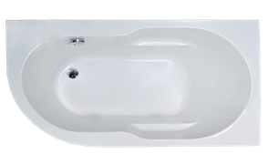 ROYAL BATH Azur 159х79 Акриловая ванна асимметричная, правая