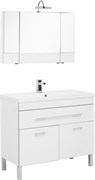 AQUANET Верона NEW 100 Комплект мебели для ванной комнаты (напольный 1 ящик 2 дверцы)