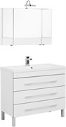 AQUANET Верона NEW 100 Комплект мебели для ванной комнаты (напольный 3 ящика)