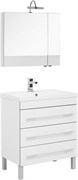 AQUANET Верона NEW 75 Комплект мебели для ванной комнаты (напольный 3 ящика)