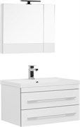 AQUANET Верона NEW 75 Комплект мебели для ванной комнаты (подвесной 2 ящика)