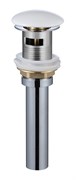GID Белый керамический донный клапан WH100-1 с переливом, ширина 7,5 см