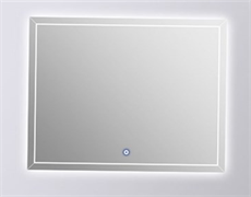 BLACK&WHITE Мебель U909.MR зеркало / LED, сенсорное вкл (1000x25х800)