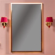 ARMADIART Зеркало MONACO  с подсветкой 70*110CM глянец бордо + золото