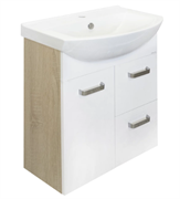 SANITA LUXE BEST65 Тумба напольная, дуб сонома (комплектуется с умыв Best 65)