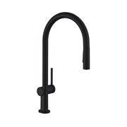 HANSGROHE Кухонный смеситель однорычажный, 210, с вытяжным душем, 2jet Hansgrohe 72800670, матовый черный