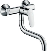 HANSGROHE Смеситель Hansgrohe Focus для кухонной мойки настенный с поворотным изливом 31825000, хром