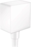 HANSGROHE Шланговое подсоединение с клапаном обратного тока Hansgrohe Fixfit Square 26455700 матовый белый