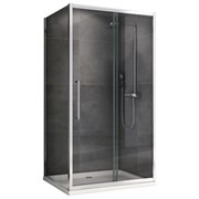 ABBER Душевой уголок  Schwarzer Diamant AG30130H-S85, размер 130x85 см, двери раздвижные, стекло 6 мм