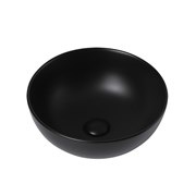 ABBER Раковина накладная  Bequem AC2105MB черная матовая, диаметр 36 см